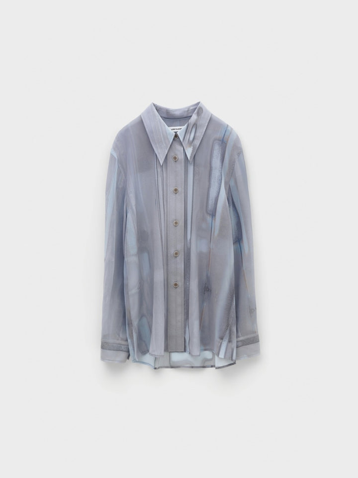 Low Classic See-Through Print Shirt Print Shirt