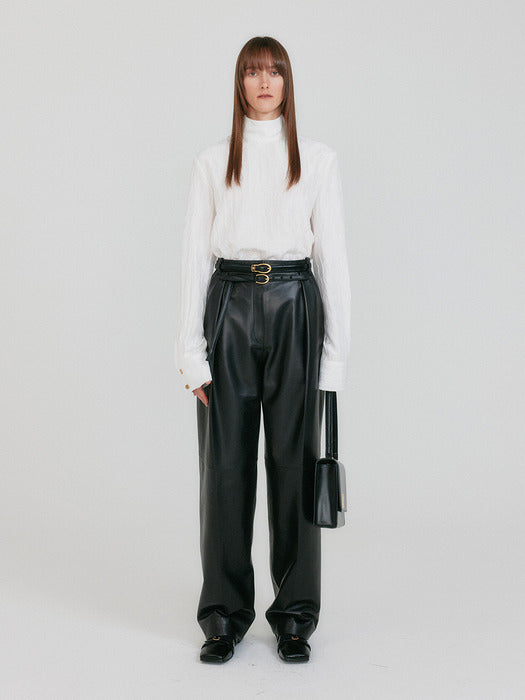 Eenk Znow High Neck Shirt - White
