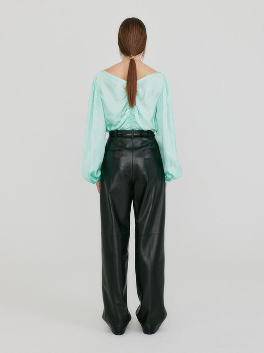 Eenk Zane Shirred Blouse - Mint