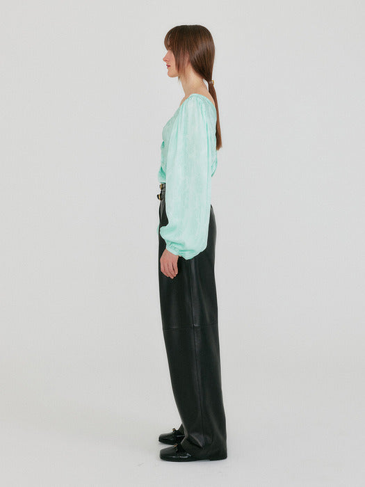Eenk Zane Shirred Blouse - Mint