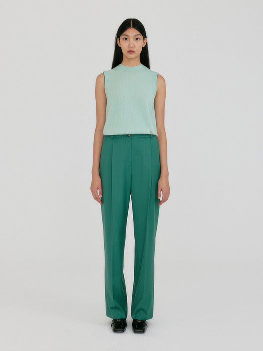Eenk Zan Roundneck Knit Vest - Mint