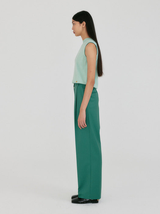 Eenk Zan Roundneck Knit Vest - Mint