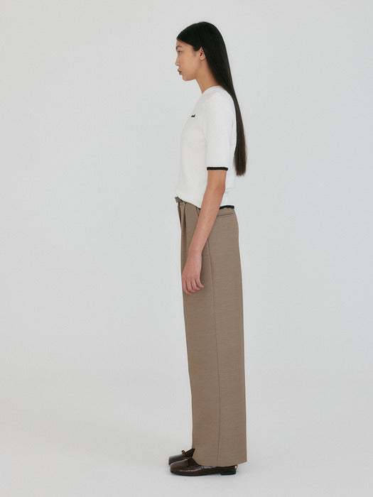 [EENK] Zingky Half Sleeve Knit - Ivory