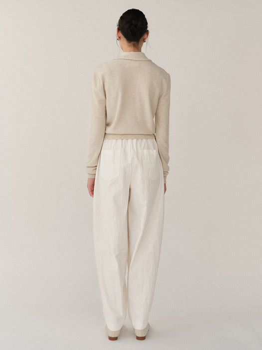 Kindersalmon Linnea Cotton Pants Ecru