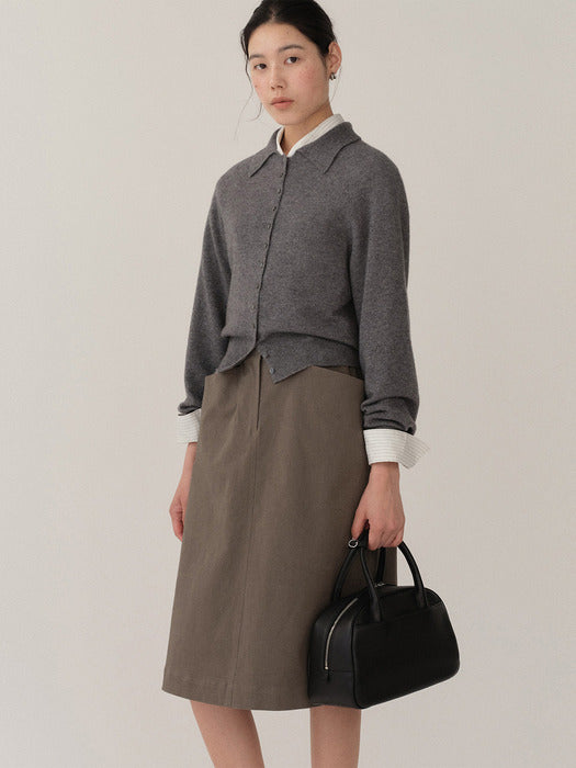 Kindersalmon Cashmere Cardigan Melange-Gray