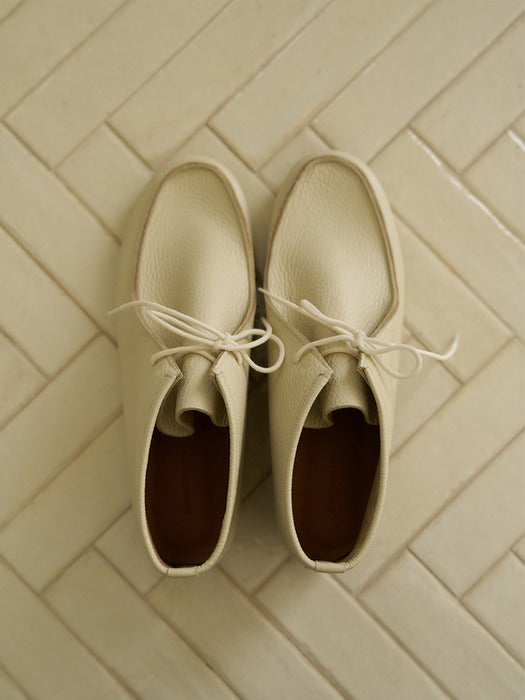 Kindersalmon Breeze Leather Loafer Salt-Cream