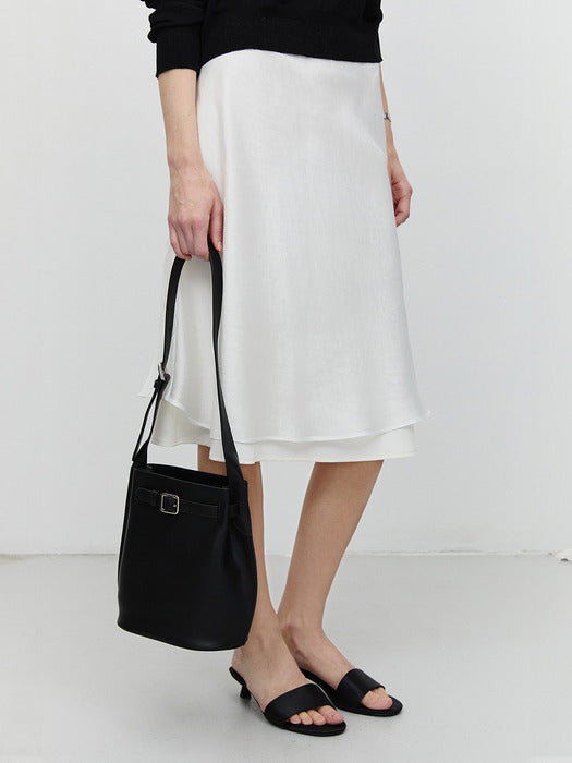 [dunst] BUCKLE SHOULDER BAG BLACK_UDBA4F204BK