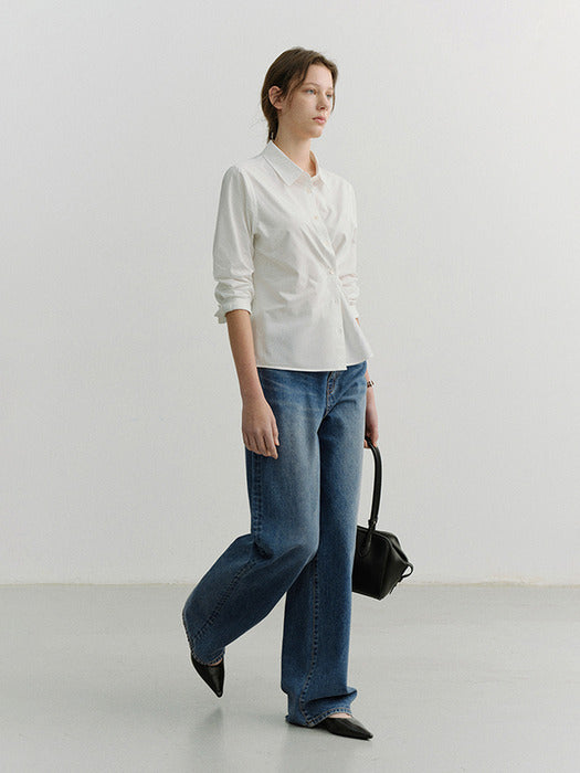 Dunst Relaxed Wide Jeans Classic Blue