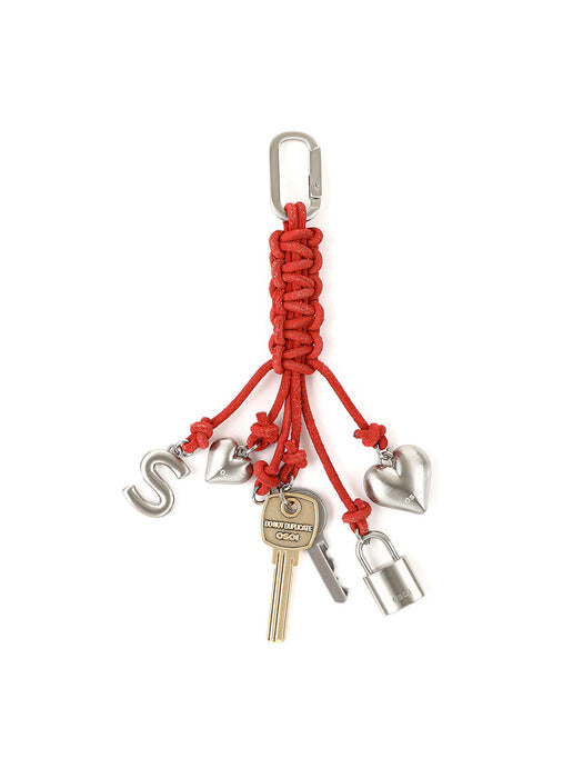 [osoi] ROPE KEY RING [RED]
