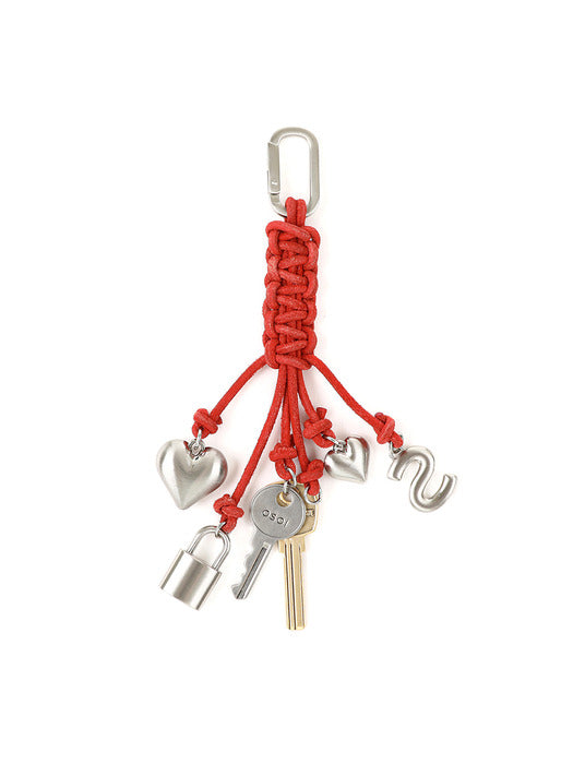 [osoi] ROPE KEY RING [RED]