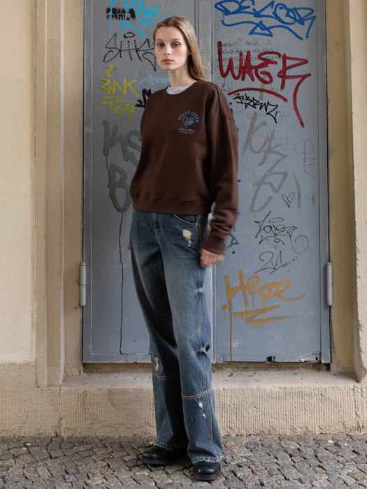 [raive] Vintage Washing Wide Denim Pants in Blue VJ4AL383-22