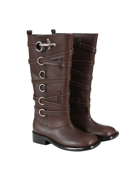 [andersson bell] HARNESS BOOTS aaa389w(BROWN)