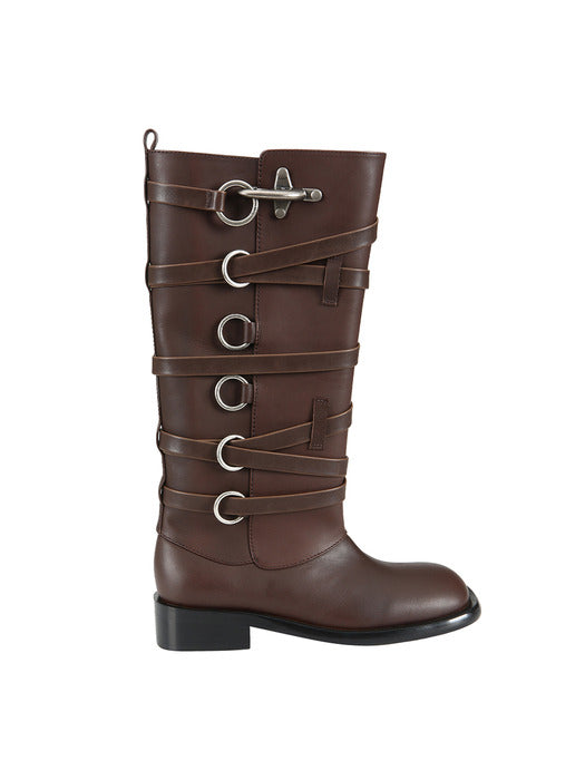 [andersson bell] HARNESS BOOTS aaa389w(BROWN)