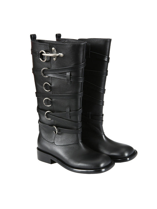 [andersson bell] HARNESS BOOTS aaa388w(BLACK)