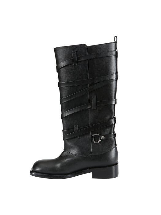 [andersson bell] HARNESS BOOTS aaa388w(BLACK)