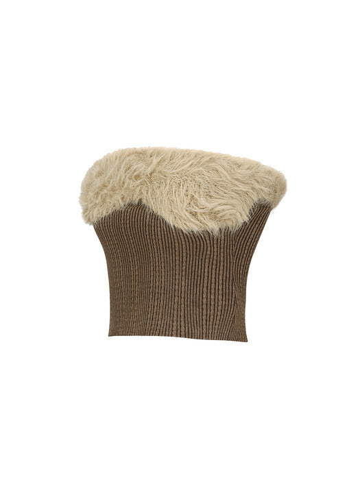 [andersson bell] HAIRY KNIT TOP atb1211w(BROWN)