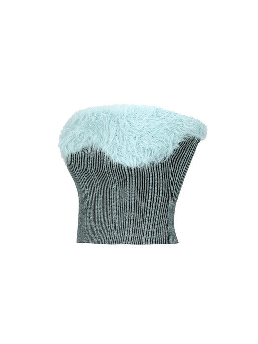 [andersson bell] HAIRY KNIT TOP atb1210w(BLUE)