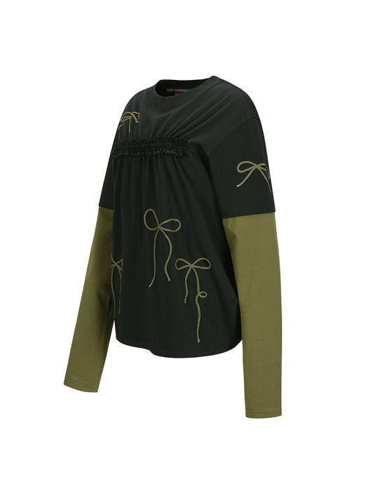 [andersson bell] (ESSENTIAL) FRILL T-SHIRTS atb1209w(BLACK)
