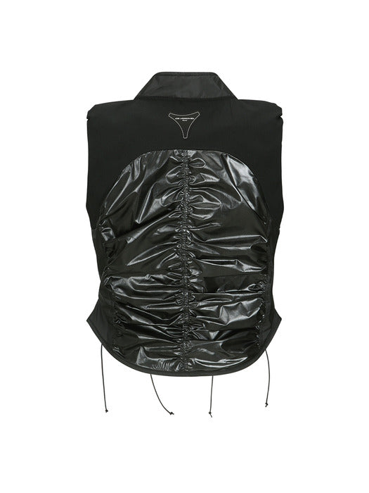 [andersson bell] GIA LACE-UP VEST awa667w(BLACK)