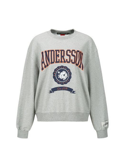 [andersson bell] (WOMEN) ADSB COLLEGE LOGO SWEATSHIRTS atb1301w(M.GREY)