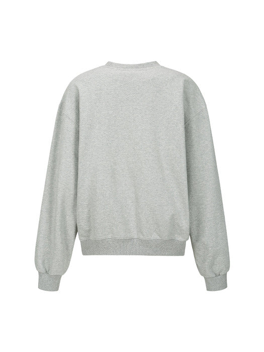[andersson bell] Influencer Wooyoung's Pick (WOMEN) ADSB College Logo Sweatshirt atb1301w (M.GREY)