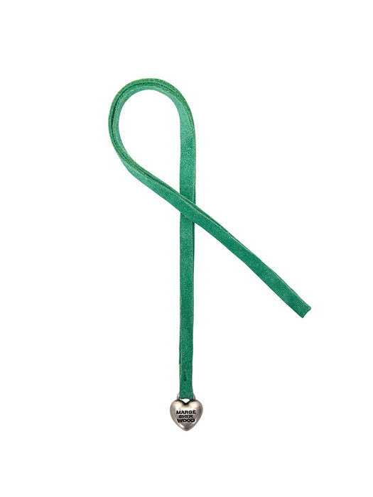 Margesherwood Heart Charm winter green suede