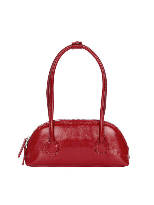 BESSETTE SHOULDER_apple red crinkle