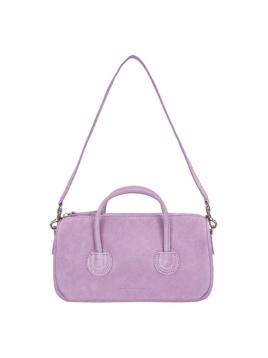 ZIPPER SMALL_lavender pink suede