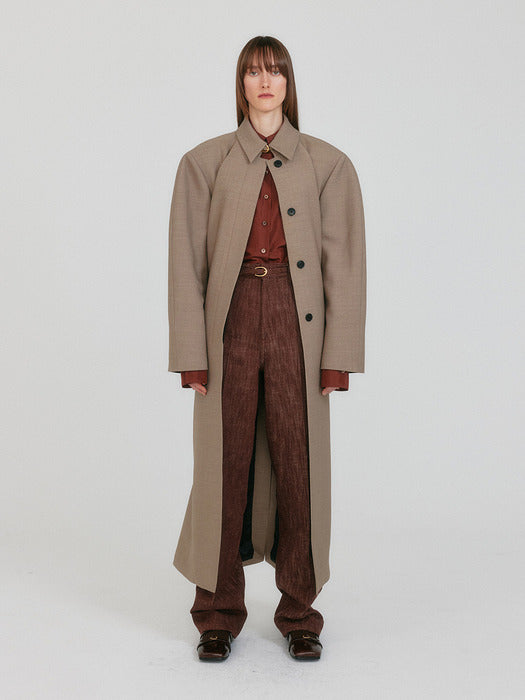 Eenk Zenoa Oversized Coat - Beige