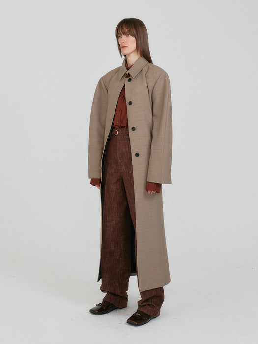 Eenk Zenoa Oversized Coat - Beige