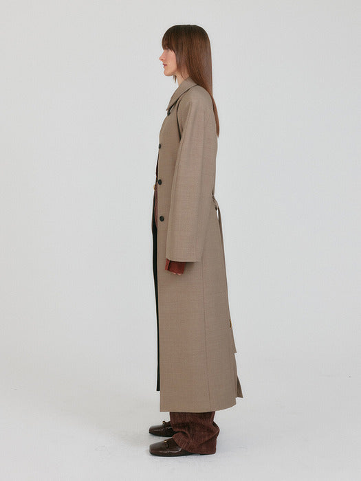 Eenk Zenoa Oversized Coat - Beige