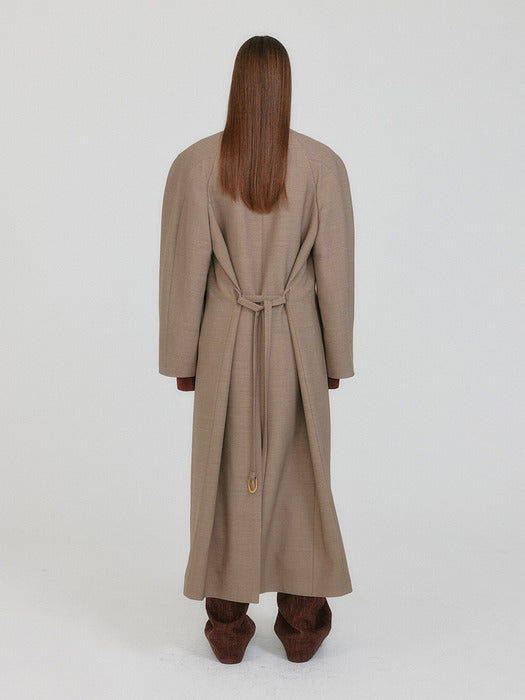 Eenk Zenoa Oversized Coat - Beige
