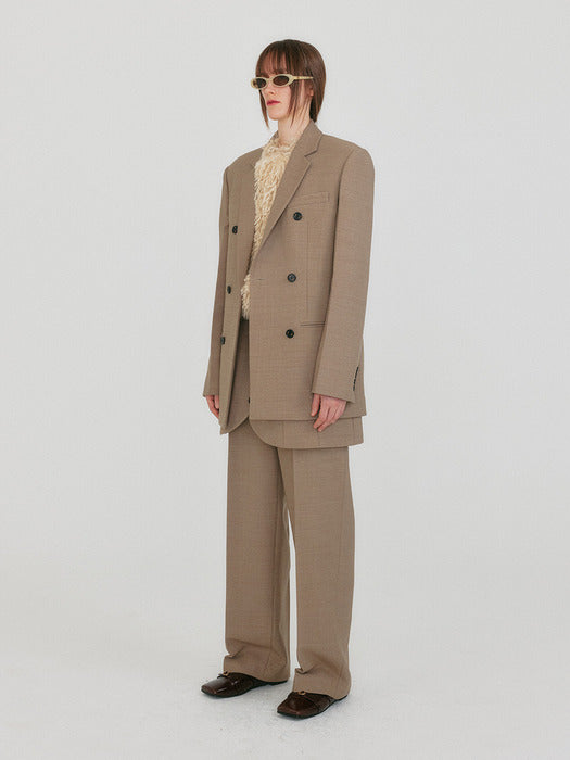 Eenk Zell Single-Breasted Blazer - Beige