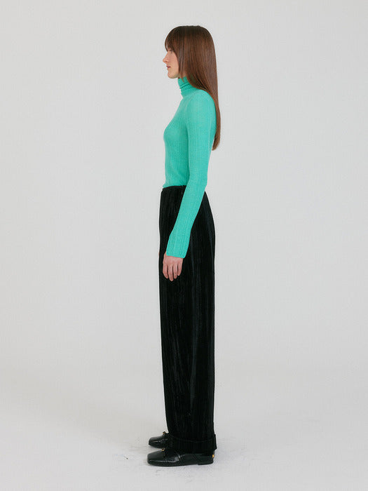 Eenk Ziah High Neck Knit Top - Mint