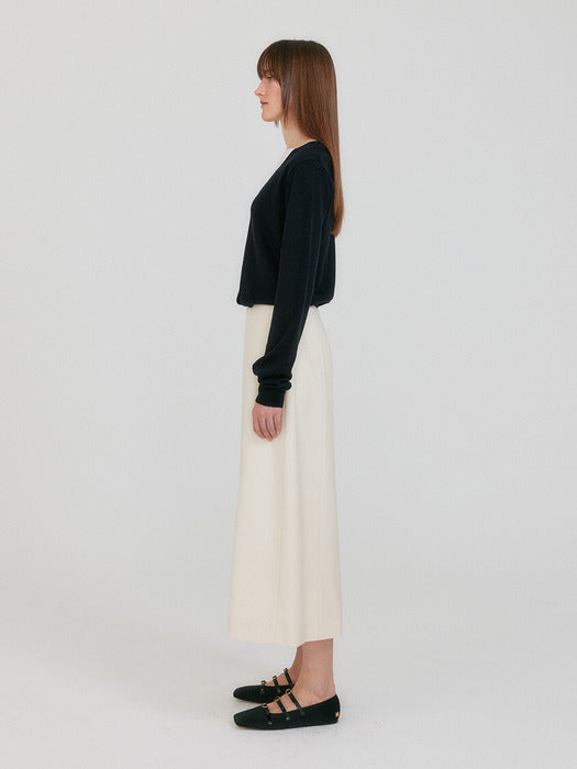 Eenk Zoem V-Neck Knit Cardigan - Black/Ivory