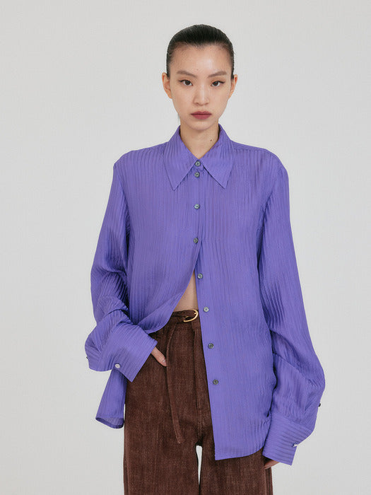 Eenk Zirina Oversized Shirt - Purple