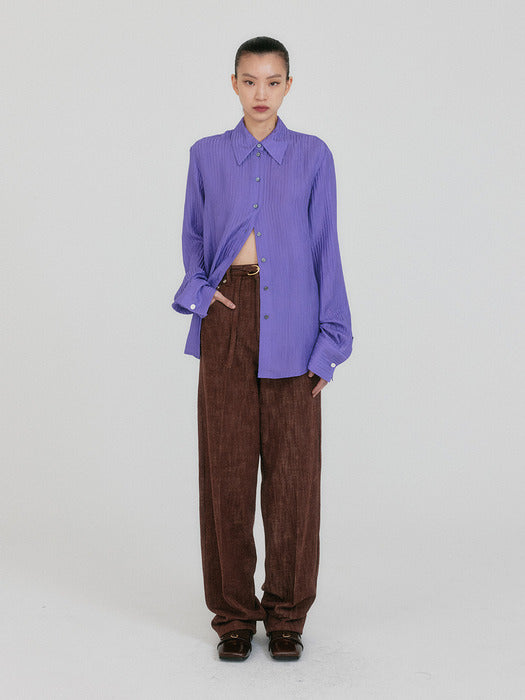 Eenk Zirina Oversized Shirt - Purple