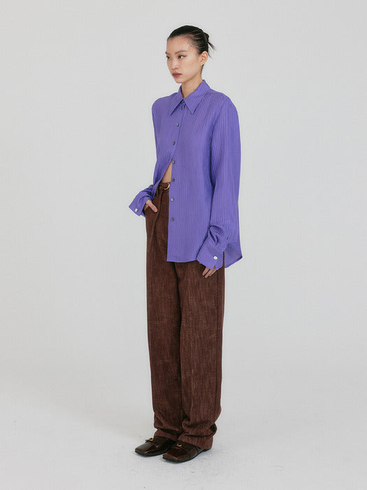 Eenk Zirina Oversized Shirt - Purple