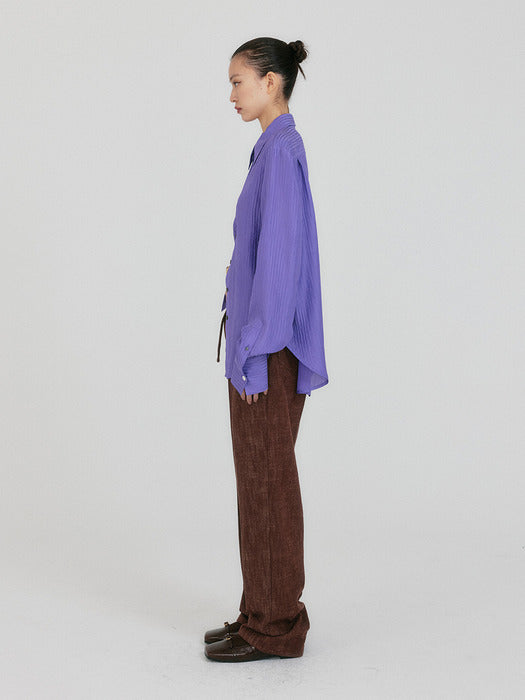 Eenk Zirina Oversized Shirt - Purple