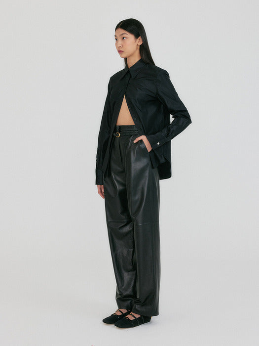 [EENK] Zirina Oversized Shirt - Black