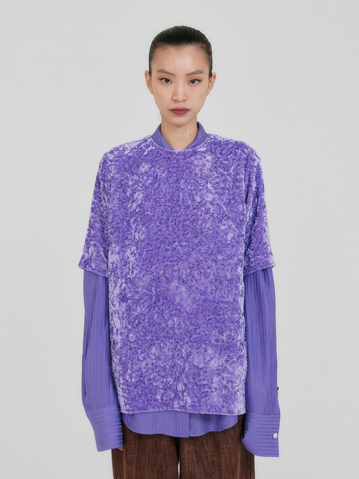 Eenk Zann Button-Back Top - Purple