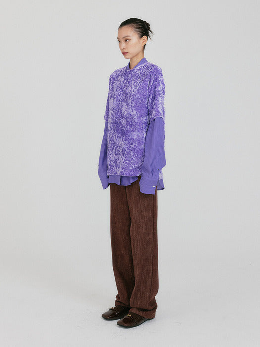 Eenk Zann Button-Back Top - Purple