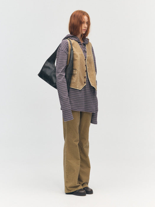 HOBO LARGE_washed black two-tone brushed