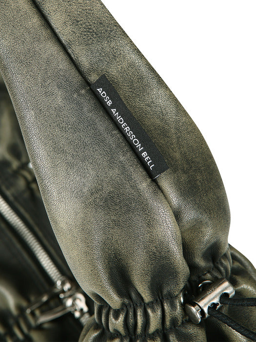 [andersson bell] DUMPLING FAUX LEATHER BAG aaa399w(KHAKI)