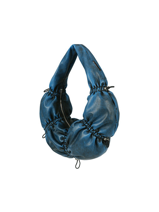 DUMPLING FAUX LEATHER BAG aaa399w(BLUE)