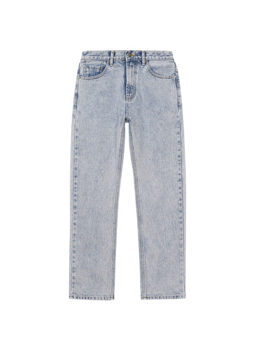 LIGHT WASHING DENIM PANTS_light blue