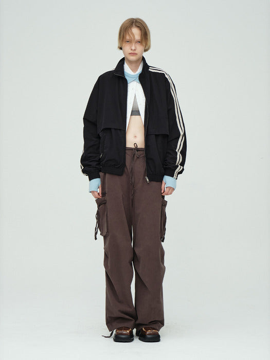 LACE TRACK JACKET_black