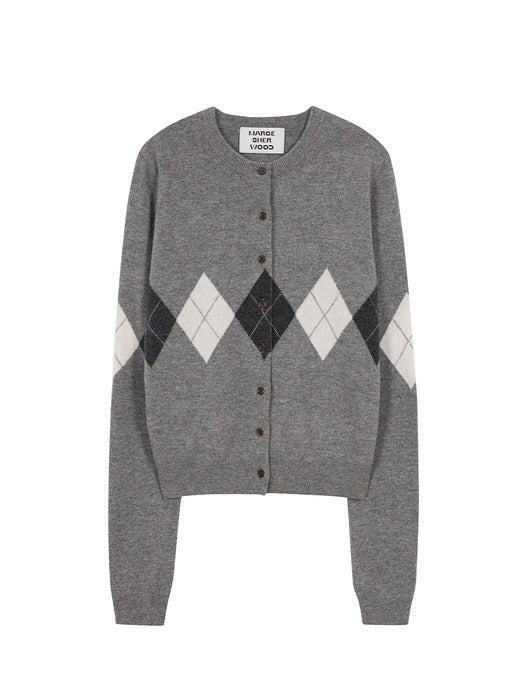 Margesherwood Argyle Cardigan grey