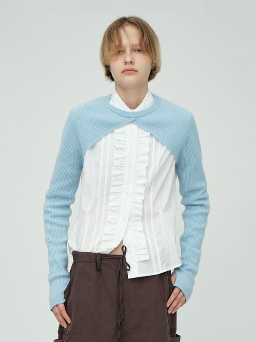 Margesherwood Bolero Knit sky blue
