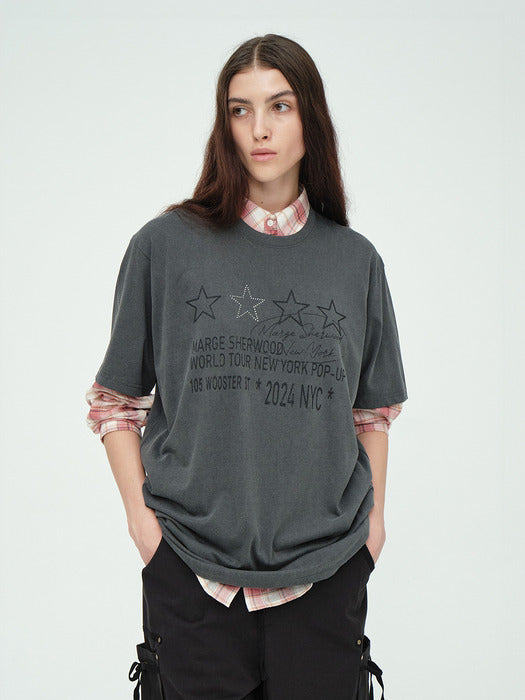 NEW YORK STAR T-SHIRT_dark grey
